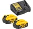 Аккумуляторный набор DEWALT DCK266P2, 18 В: ударная дрель-шуруповерт DCD796 + шуруповерт DCF887, с 2 АКБ 5 Ач и ЗУ, в кейсе DCK266P2-QW 6