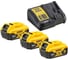 Аккумуляторный набор Dewalt DCK305P3T: шуруповерт DCF887 + перфоратор DCH273 + УШМ DCG405, с 3 АКБ 5 Ач и ЗУ, в 2 кейсах TSTAK DCK305P3T-QW 8