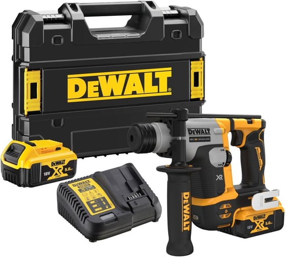 Аккумуляторный перфоратор DEWALT DCH172P2, 18 В, 1.4 Дж, 4980 уд/мин, с 2 АКБ 5 Ач и ЗУ, в кейсе TSTAK () DCH172P2-QW
