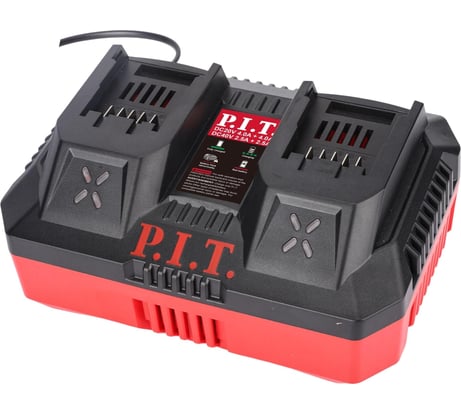 Зарядное устройство двухпортовое P.I.T. (20В/40В, 4.0А/2.5А, 220Вт, акб 20В/40В OnePower), PC20401