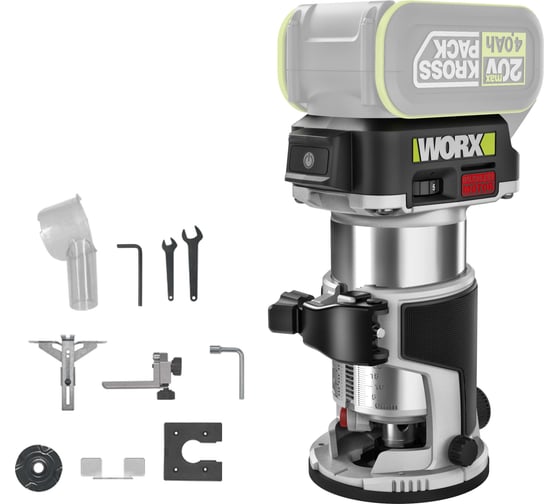Аккумуляторный кромочный фрезер WORX Professional WU560.9