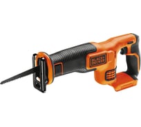 Аккумуляторная сабельная пила Black+Decker BDCR18N, 18 В, 3000 ход/мин, 22 мм, без АКБ и ЗУ () BDCR18N-XJ