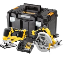 Аккумуляторный набор Dewalt DCK2012P2T, 18 В: дисковая пила DCS570 + лобзик DCS334, с 2 АКБ 5 Ач и ЗУ, в кейсе TSTAK () DCK2012P2T-QW