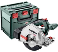 Аккумуляторная дисковая пила Metabo MKS 18 LTX BL 58, 18 В, 165 мм, 3600 об/мин, без АКБ и ЗУ, в кейсе metaBOX 600773840