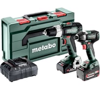 Аккумуляторный набор Metabo 18 В: дрель-шуруповерт SB 18 L + шуруповерт SSD 18 LT 200 BL, с 2 АКБ 4 и 2 Ач и ЗУ, в кейсе metaBOX 685198000