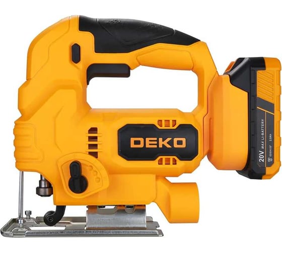 Лобзик аккумуляторный DEKO DKJS100, 20В ,1x2.0Ач 081-1086