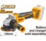 Аккумуляторная угловая шлифовальная машина INGCO CAGLI1252 2