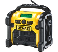 Аккумуляторный радиоприемник Dewalt DCR020, 12/18 В, с возможностью работы от сети, 10 Вт, без АКБ и ЗУ DCR020-XJ