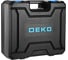 Углошлифовальная машина бесщеточная DEKO DKAG20-125 PRO, в кейсе, с набором 8шт, 20В, 2х4.0Ач 081-1210 2