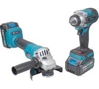 Набор аккумуляторного инструмента EDON Набор B (AAW-20/300BL,AAG-20/125BL) 29619