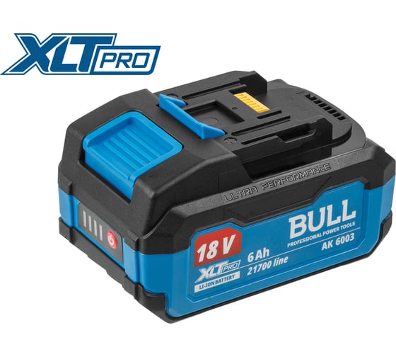 Аккумулятор BULL AK 6003 18.0 В, 21700 TAB, 6.0 А/ч, Li-Ion XLTpro ЦИ-0001771200