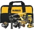 Аккумуляторный набор Dewalt, 18 В: шуруповерт DCF620 + УШМ DCG405 + перфоратор DCH133, с 2 АКБ 2 и 4 Ач и ЗУ, в сумке, DCK308DM-QW 1