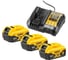 Аккумуляторный набор Dewalt, 18 В: дрель-шуруповерт + шуруповерт + пила + лобзик + реноватор, с 3 АКБ 5 Ач и ЗУ в сумке DCK502P3-QW 7