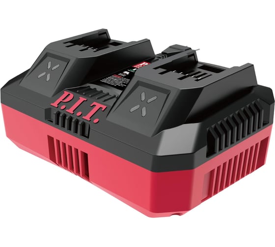 Устройство зарядное двухпортовое P.I.T. PC20801, 20/40 В, 8.0/4.0 А, 220 Вт, АКБ 20/40 В OnePower 105200801010