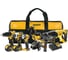 Аккумуляторный набор Dewalt DCK607M2, 18 В: дрель + шуруповерт + УШМ + перфоратор + пила + фонарь, с 2 АКБ 4 Ач и ЗУ, в сумке DCK607M2-QW 1