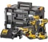 Аккумуляторный набор Dewalt DCK384P2T, 18 В: дрель DCD796 + шуруповерт DCG405 + УШМ DCG405, с 2 АКБ 5 Ач и ЗУ, в 2 кейсах TSTAK DCK384P2T-QW 1