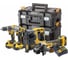 Аккумуляторный набор Dewalt DCK428P3T, 18 В: дрель-шуруповерт + гайковерт + УШМ + перфоратор, с 3 АКБ 5 Ач и ЗУ в 2 кейсах TSTAK DCK428P3T-QW 1