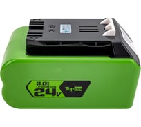 Аккумулятор для Greenworks 24В, 3.0 А*ч (Li-Ion) PN: G24B2 TopOn TOP-PTGD-GW-24-3.0