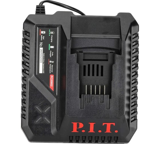 Зарядное устройство P.I.T. PC20802 (20В/40В, 8.0А/4.0А, 200Вт, 2 вентилятора, защита, для OnePower) 105201003010
