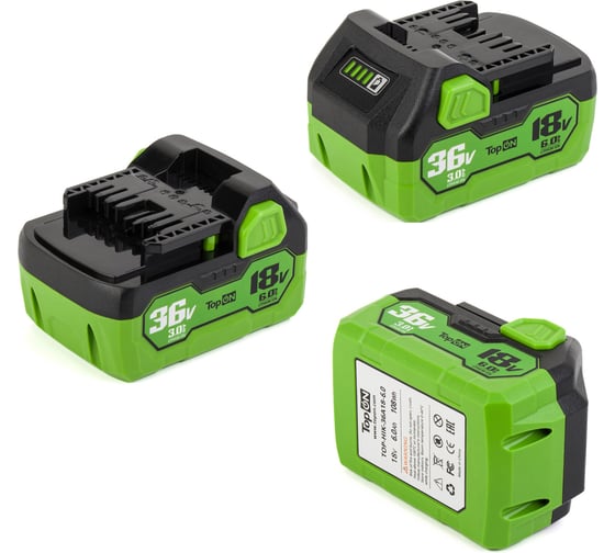 Аккумулятор TopOn для Hikoki 18В 6.0Ач / 36В 3.0Ач (Li-ion) PN: BSL36A19 TOP-HIK-36А18-6.0