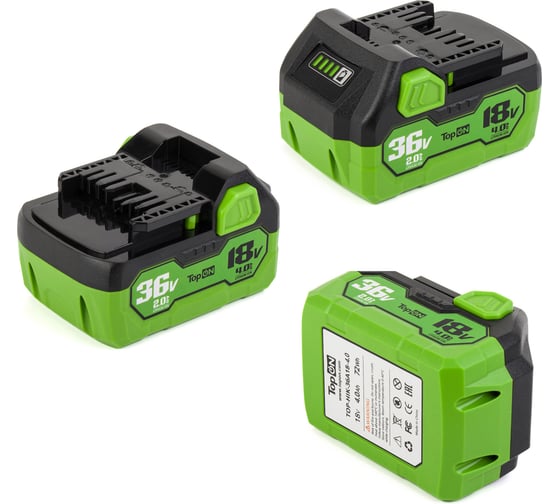 Аккумулятор TopOn для Hikoki 18В 4.0Ач / 36В 2.0Ач (Li-ion) PN: BSL36A18 TOP-HIK-36А18-4.0
