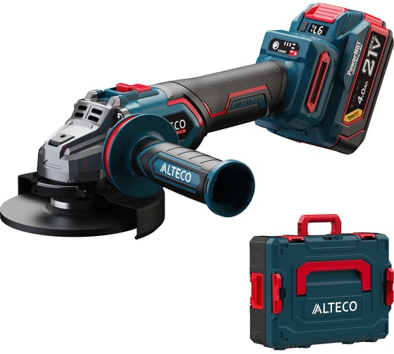 Бесщёточная аккумуляторная угловая шлифмашина ALTECO CAG 21-125 ECS BL 95502