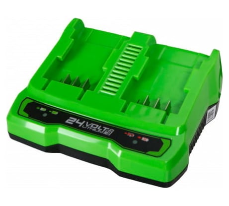 Устройство зарядное для 2-х аккумуляторов G24x2UC2 24 В GreenWorks 2931907