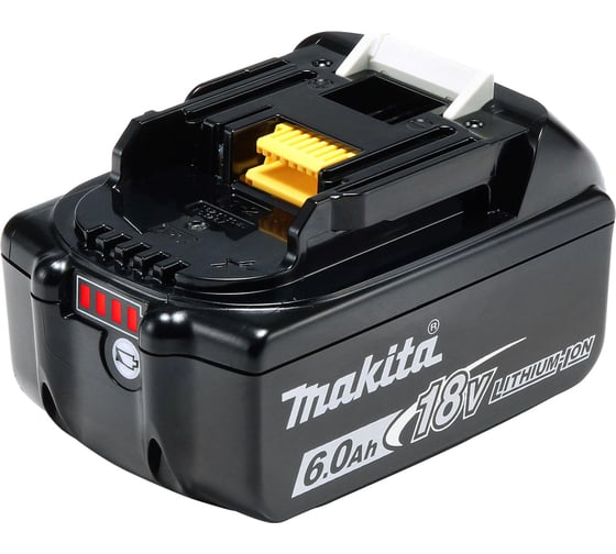 Аккумулятор BL1860B 6 Ач, индикатор заряда для LXT 18В Makita 632F69-8
