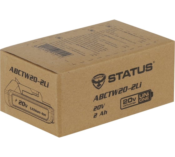 Аккумулятор ABCTW 20-2Li 20 В; 2 Ач Li-Ion для серии UniOne STATUS 07722301