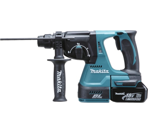Аккумуляторный бесщеточный перфоратор Makita SDS+,18В, 1x5Ач, Li-ion DHR242RT