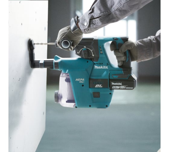 Аккумуляторный бесщеточный перфоратор Makita SDS+,18В, 1x5Ач, Li-ion DHR242RT