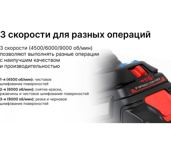 Угловая шлифмашина KEYANG DG20BLH-125SV (Set) 125 мм, 2 АКБ+1 ЗУ