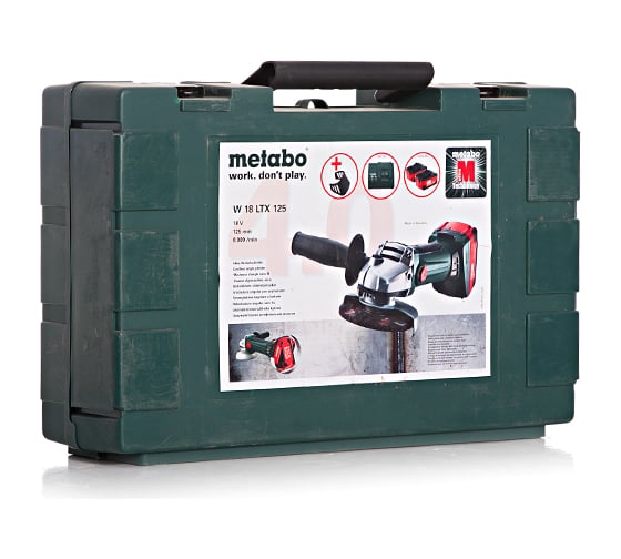 Аккумуляторная угловая шлифмашина Metabo W18 LTX 125 QUICK 602174610