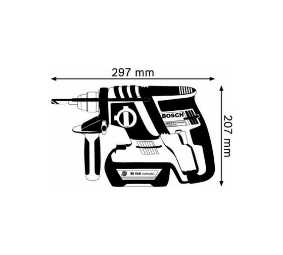 Аккумуляторный перфоратор Bosch GBH 36 V-LI Compact 0.611.903.R02