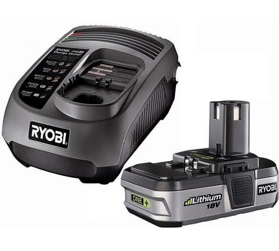 Аккумулятор Ryobi ONE+ BPL18151 (18 В; 1.4 А*ч; Li-Ion) + зарядное устройство BLK18151