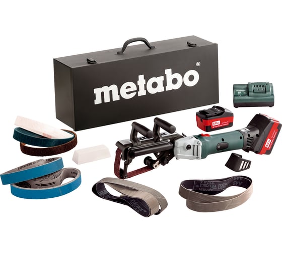 Аккумуляторная ленточная шлифмашина для труб Metabo RB 18 LTX 60 Set 18В 600192870 1