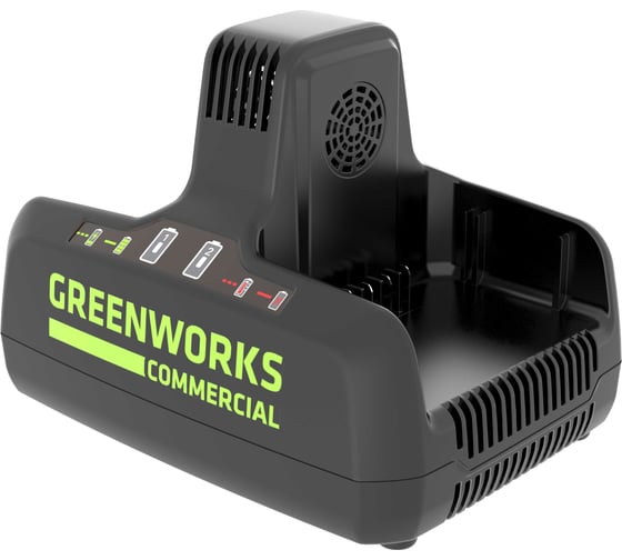 Быстрое зарядное устройство для 2-х аккумуляторов G82C2, 82V, 8А GreenWorks 2939007
