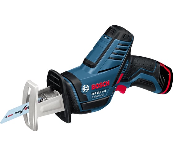Набор инструментов: аккумуляторная дрель-шуруповерт Bosch GSR 10.8-2-Li + аккумуляторная ножовка Bosch GSA 10.8 V-Li + аккумуляторный фонарь Bosch GLI 10.8 V-Li 0.615.990.EV8