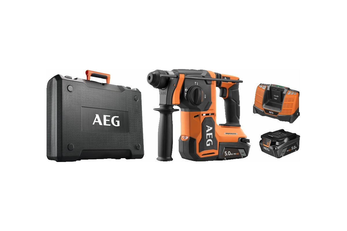 Бесщеточный перфоратор AEG BBH18BL2-502C SDS+, 18В 4935492343 .