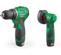 Бесщёточный аккумуляторный набор Дрель + УШМ STATUS 07126201