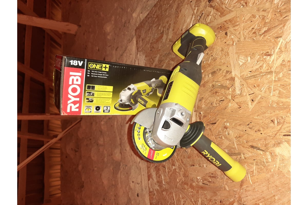 Аккумуляторная угловая шлифмашина Ryobi ONE+ R18AG-0 5133001903 .