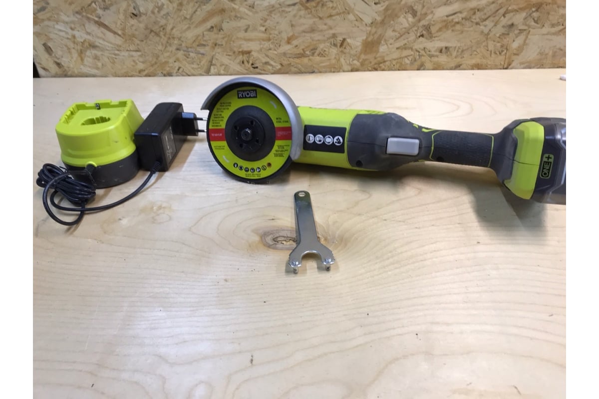 Аккумуляторная угловая шлифмашина Ryobi ONE+ R18AG-0 5133001903 .