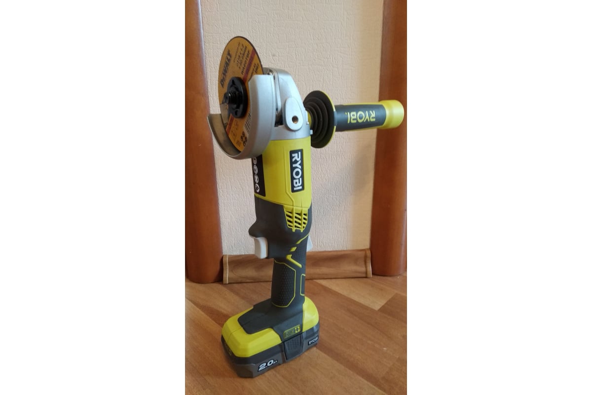 Аккумуляторная угловая шлифмашина Ryobi ONE+ R18AG-0 5133001903 .