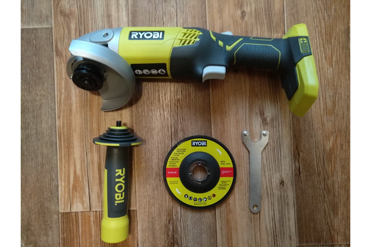 Аккумуляторная угловая шлифмашина Ryobi ONE+ R18AG-0 5133001903 .