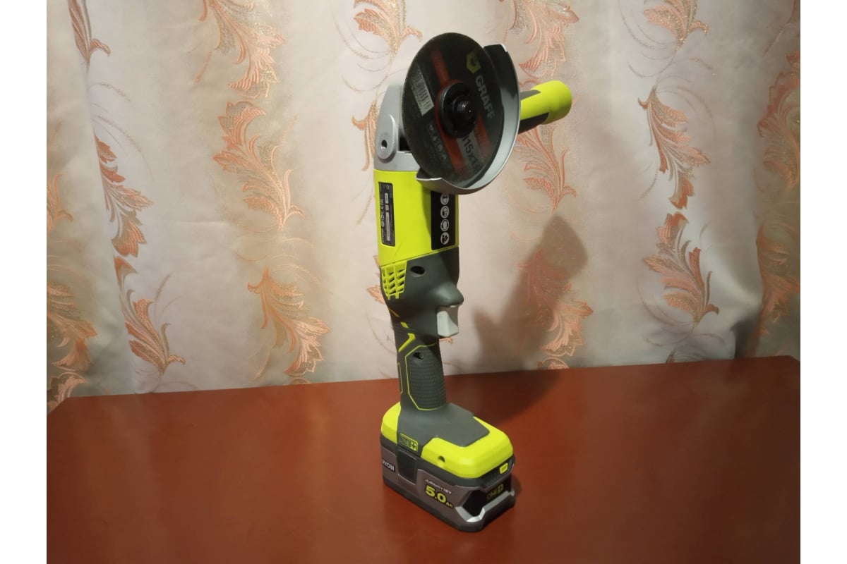 Аккумуляторная угловая шлифмашина Ryobi ONE+ R18AG-0 5133001903 .