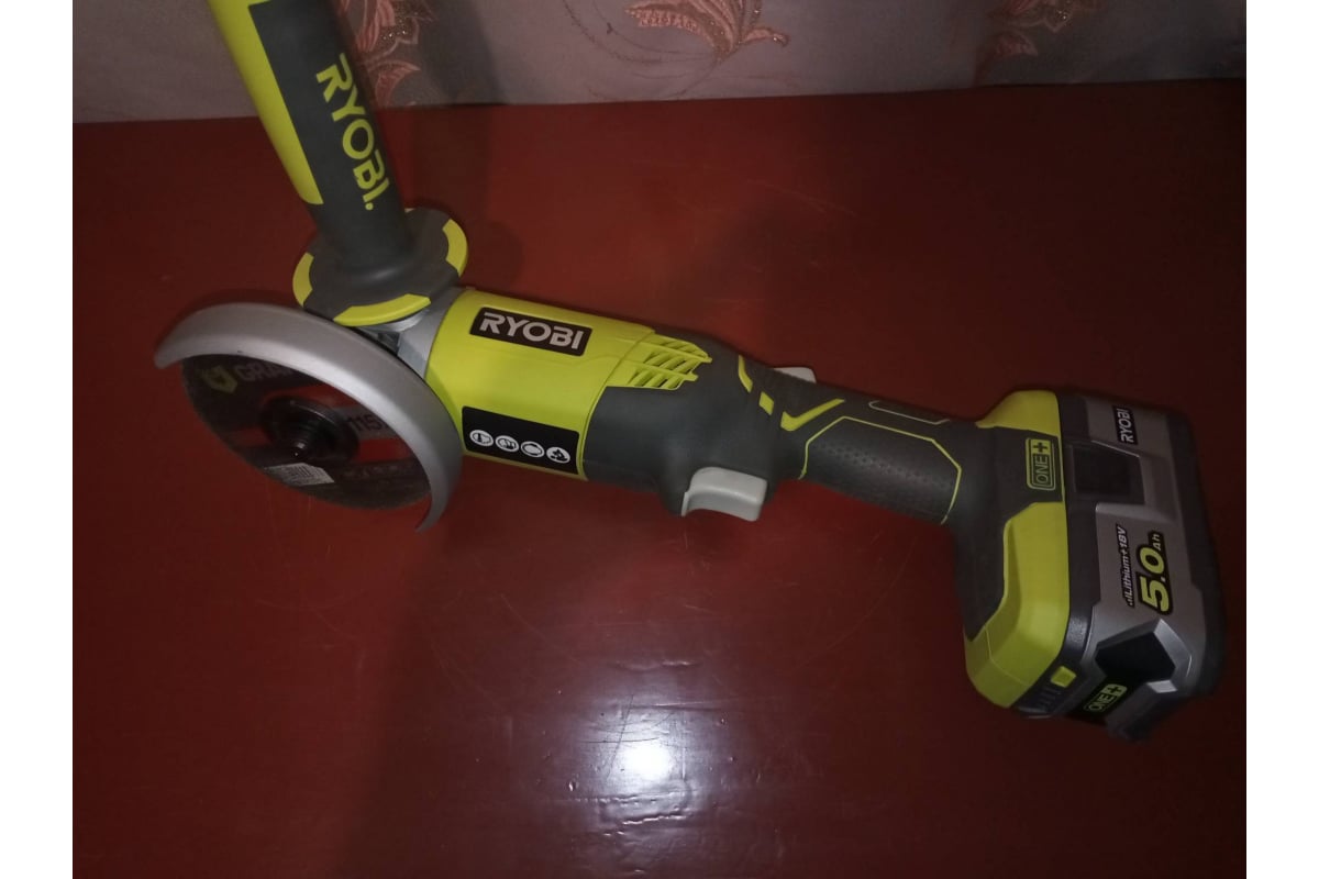 Аккумуляторная угловая шлифмашина Ryobi ONE+ R18AG-0 5133001903 .