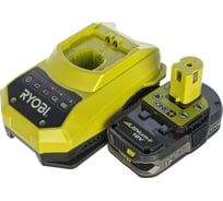 Набор Ryobi ONE+ RBC18L15 5133001910 аккумулятор (18 В, 1.5 А*ч, Li-Ion) и зарядное устройство