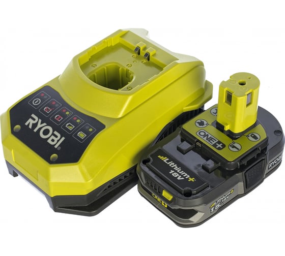 Набор Ryobi ONE+ RBC18L15 5133001910 аккумулятор (18 В, 1.5 А*ч, Li-Ion)  и зарядное устройство