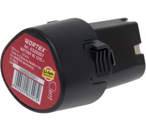 Аккумулятор 12 В, 1.5 Ач, Li-Ion WORTEX 0329207