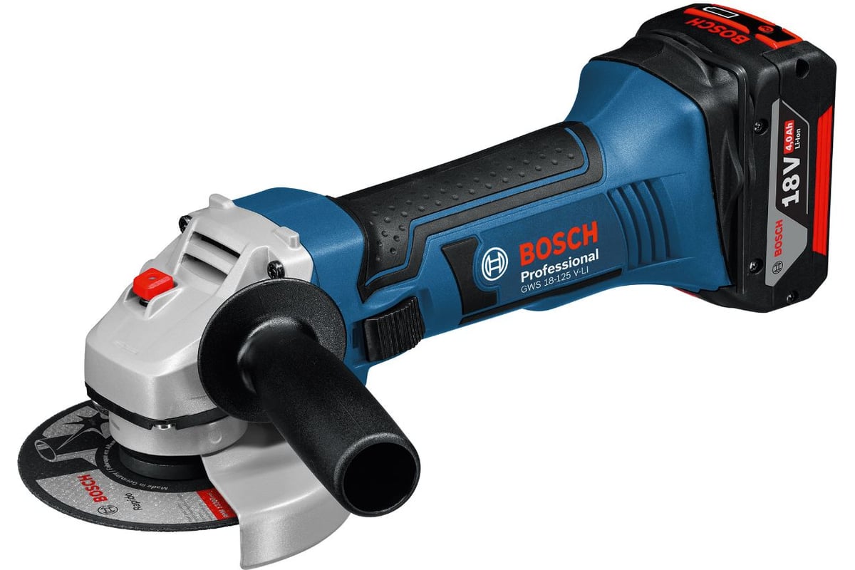 Угловая шлифмашина Bosch GWS 18-125 V-LI 0.601.93A.30B